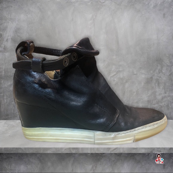 AS 98 Shoes - AS98 Streetwear Wedge Sneakers Size 41 Ankle Straps